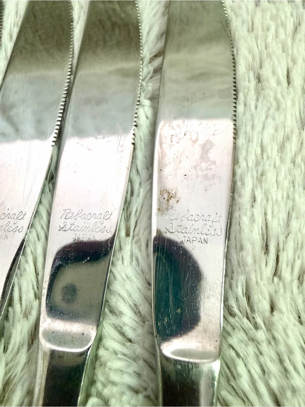 Vintage 1970’s Rebacraft Set of 5 stainless steel knives